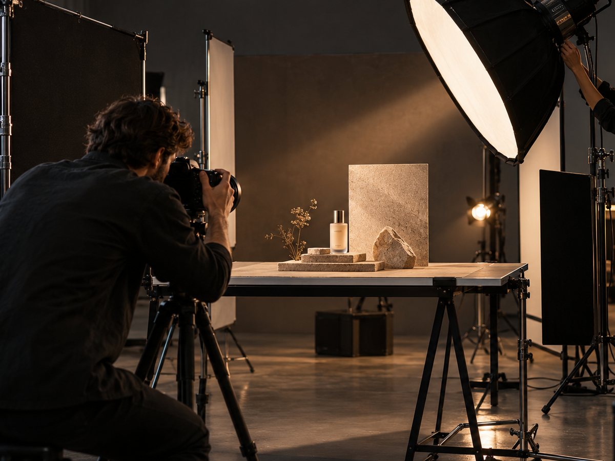 Product shoot in studio