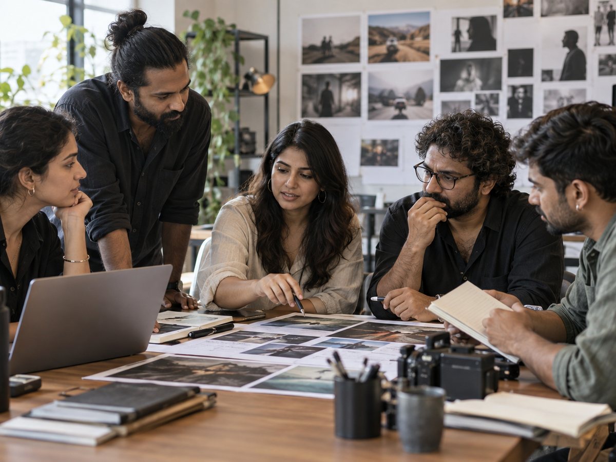 Creative team at work